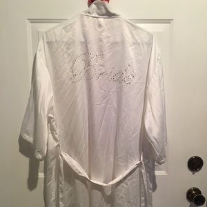 Bride silk robe
